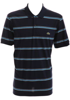 Lacoste thin multi stripe polo