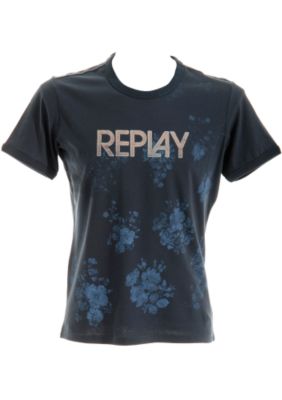 REPLAY FLOWER PRINT T