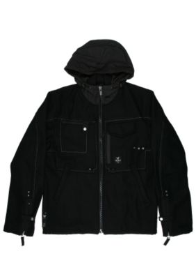 Firetrap Zip Hood Melton Army Jacket