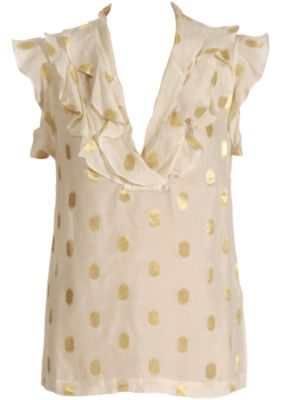 French Connection Ruffle Spot Top - USC, UK's No.1 Branded Fashion Retailer from usc.co.uk
