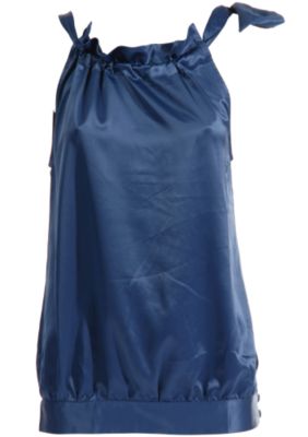 Traffic People Satin Tie Top 